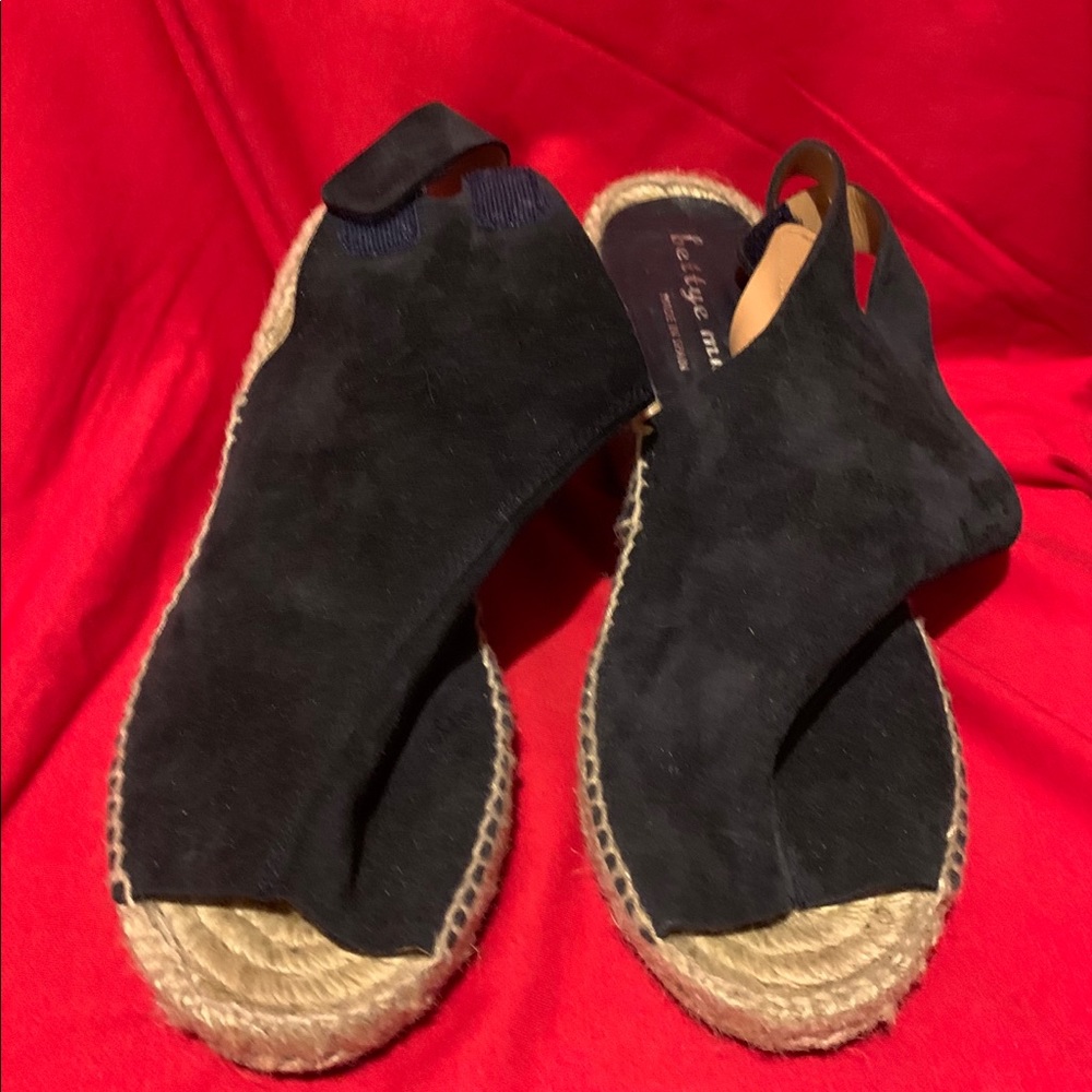 Bettye Muller wedges Navy
